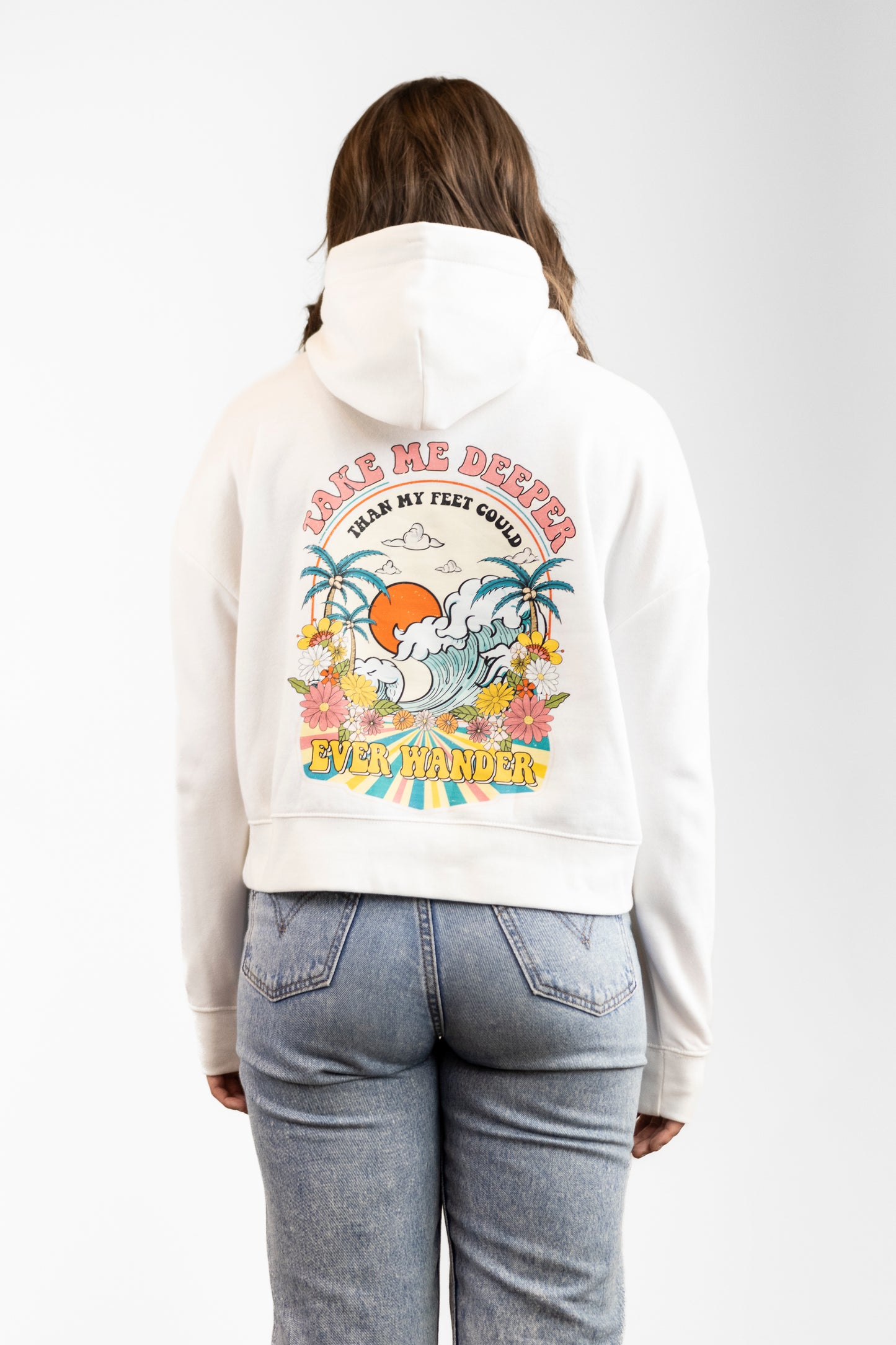 Take Me Deeper Ultra Hoodie in Ethereal White