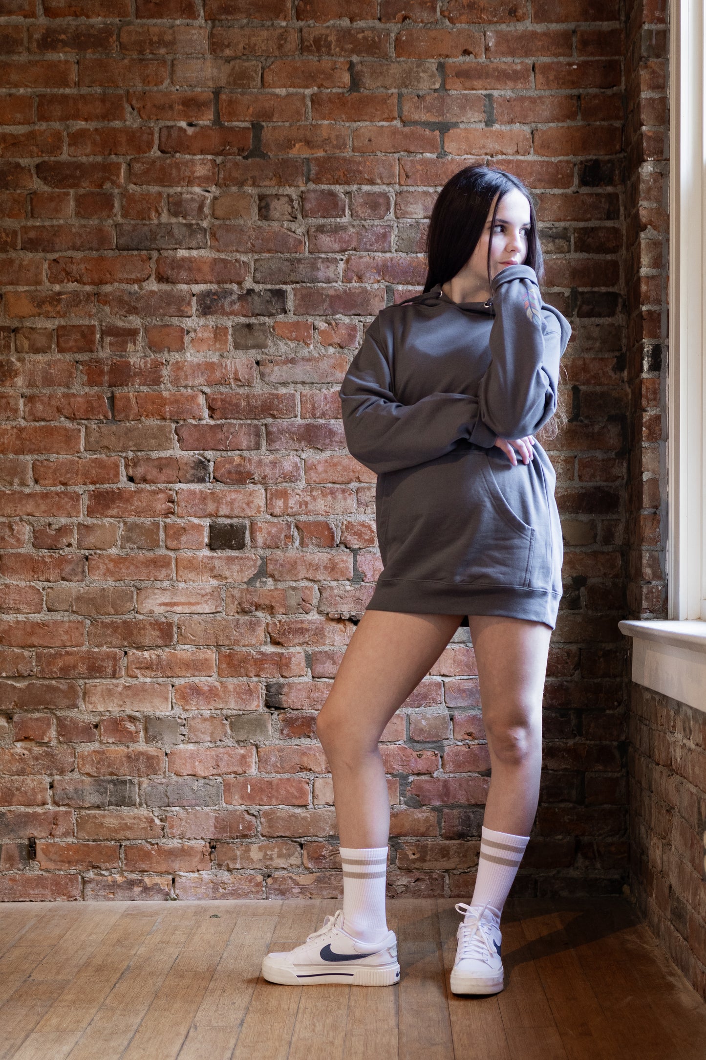 Relentless Grace Comfort Hoodie in Storm Grey