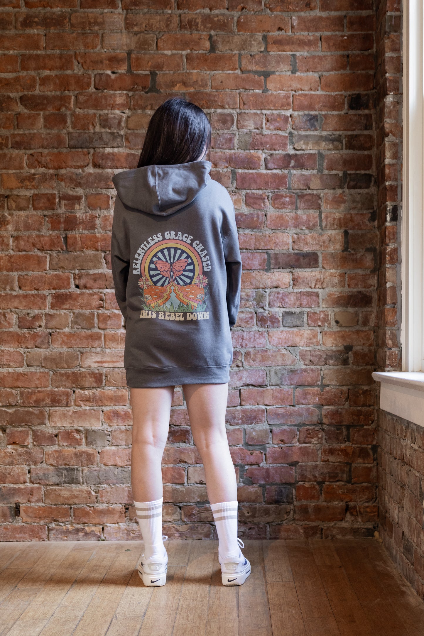 Relentless Grace Comfort Hoodie in Storm Grey