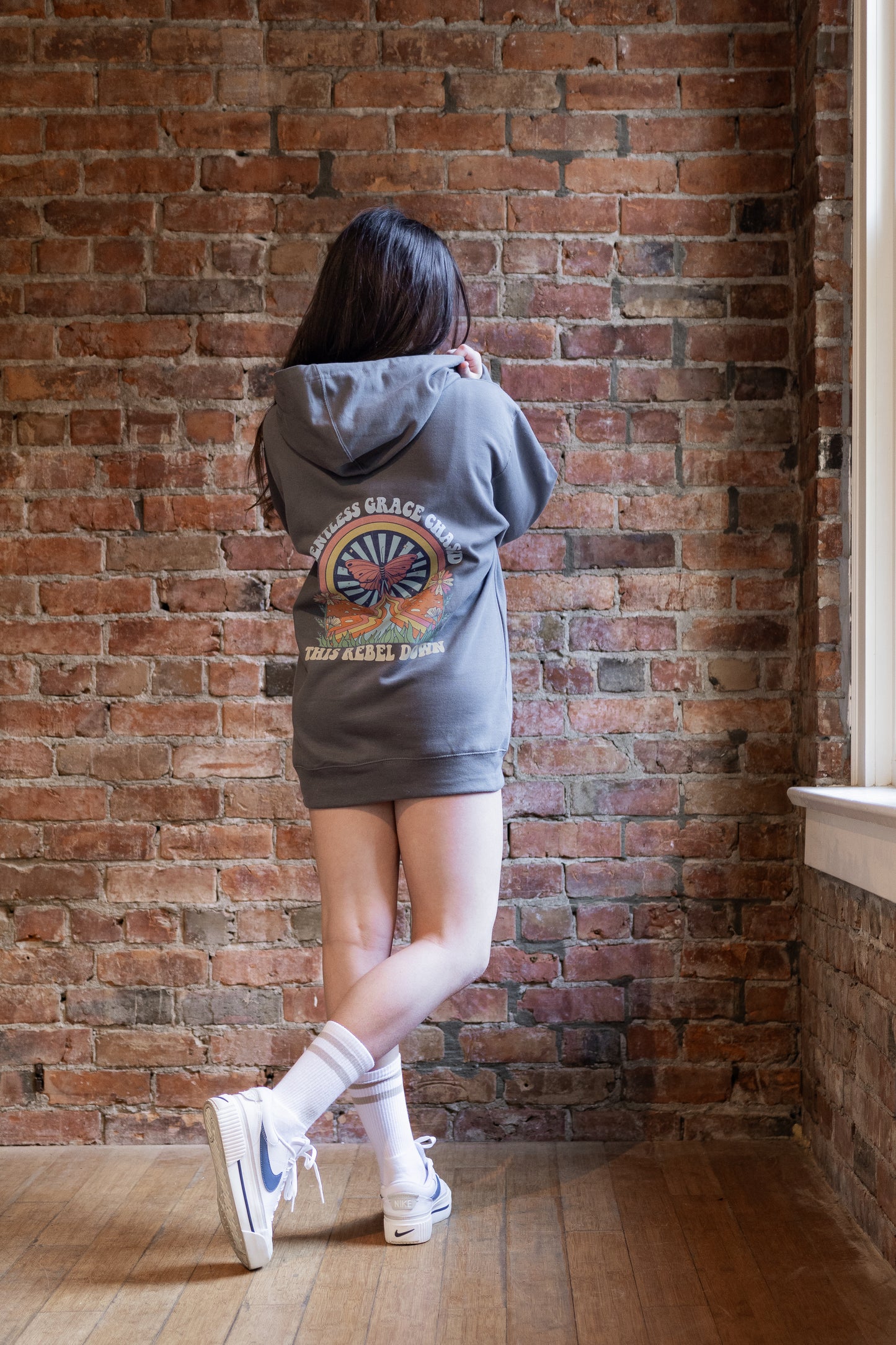 Relentless Grace Comfort Hoodie in Storm Grey